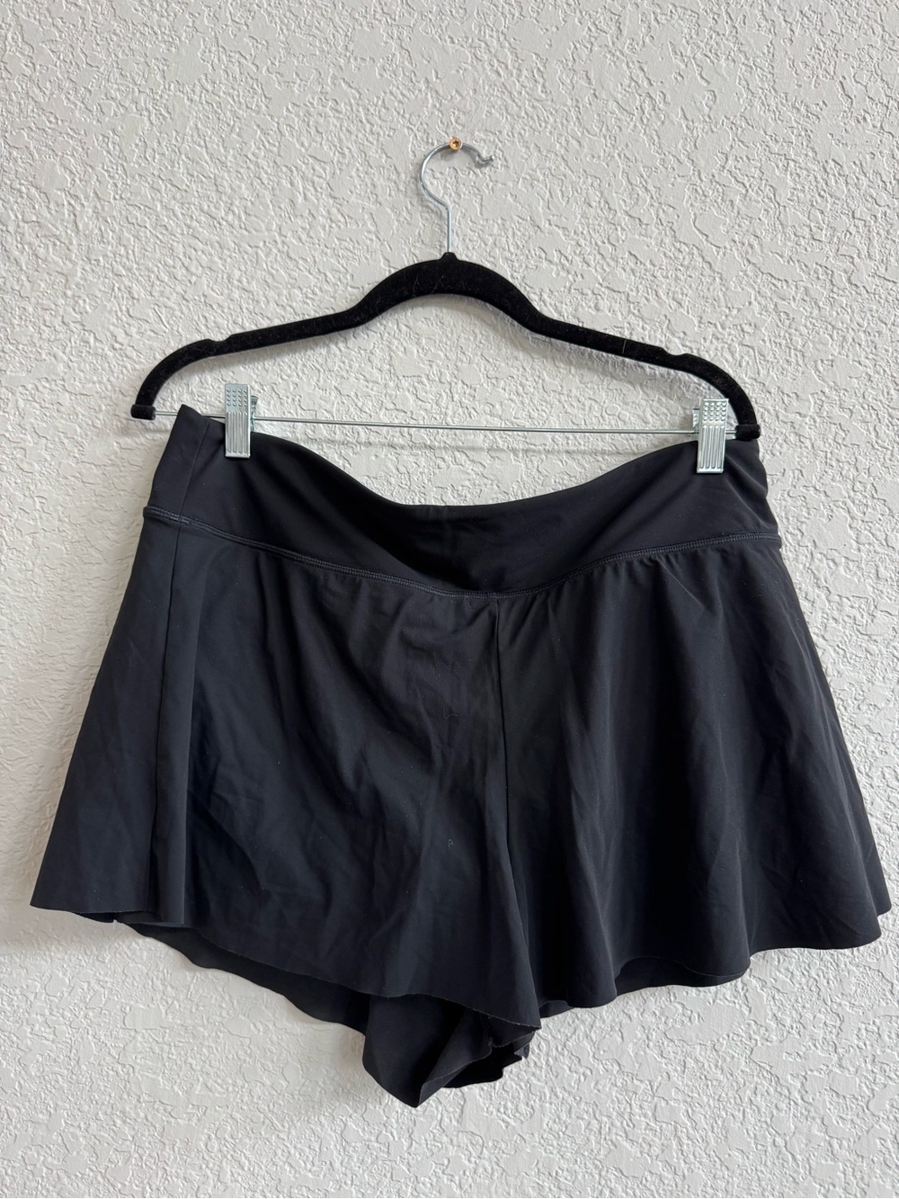Athleta Black Flare Skort with Built-In Shorts